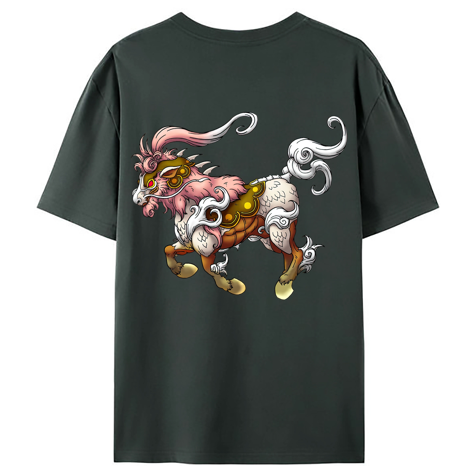 （画像用） ドラゴンクエスト Doragon Kuesuto Dragon Quest 綿100％ メンズ半袖Tシャツ（バックプリント） 通気性
